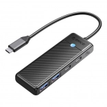 Orico hub USB 4-en-1 USB‑A 3.0 x2 + USB‑C 3.0 + USB‑C PD 100 W