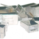 Connecteur RJ45 blindé catégorie 6, universel pour câble plein et multibrin, 8P8C, 100 pcs
