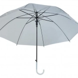 Parapluie automatique blanc transparent