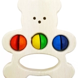 Hochet Ours Jouet en Bois