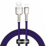 Baseus Cafule câble tressé USB–Lightning 1 m, 2,4 A, violet