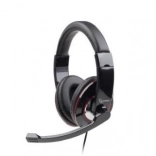 casque noir avec micro