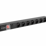 PDU multiprise 19" pour rack 1U 10A 7x 230V CZ 2 m noir C14