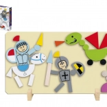 Puzzle magnétiques en bois chevaliers DETOA
