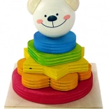 Formes à empiler colorées – ourson Timi
