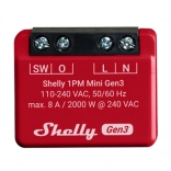 Interrupteur intelligent Shelly 1PM Mini Gen3 avec Wi‑Fi et Bluetooth