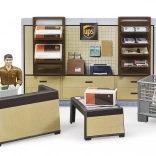 Ensemble BWORLD Magasin de colis UPS avec figurine