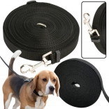 Laisse d’entraînement pour chien en sangle 5 m – noire