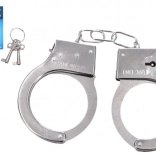 Menottes policières en métal avec clé pour enfants