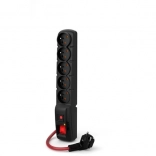 Multiprise Acar F5 Power 5 mètres 5 prises Noir