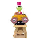 Modèle d'auto en mouvement ARToy kit en bois recyclé tour du monde