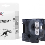 Ruban TBTD-40913 pour DYMO, noir sur blanc, 9 mm, 2 pcs