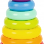 Petite tour à empiler à bascule Arc-en-ciel