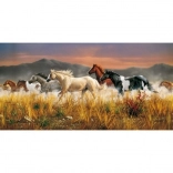 Puzzle Chevaux sauvages – troupeau tonitruant 13224 pièces CLEMENTONI