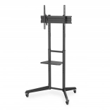 support TV mobile avec étagère pour 37–70", charge 50 kg, VESA jusqu’à 600 × 400