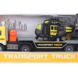 Camion avec hélicoptère à piles avec lumières et sons