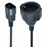 Adaptateur d’alimentation IEC320 C14 vers SCHUKO (F) 15 cm