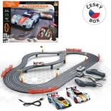 Circuit de course 300 cm avec alimentation USB, sans source