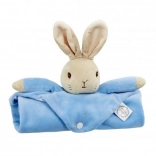 Doudou en peluche avec lapin PETER RABBIT, bleu 37,5 × 37,5 cm