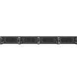 Organisateur de câbles pour rack 19" 1U type B noir