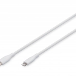 Câble en silicone USB‑C vers Lightning, USB 2.0 60 W, certifié MFi, 1 m Blanc