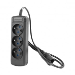 Rallonge électrique Armac ARColor3 0,6 m UPS 3x 230 V IEC noire