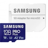 Carte mémoire Samsung 128 PRO Plus microSD + adaptateur