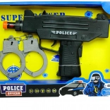 Pistolet de police avec menottes – set pour enfants pour petits policiers