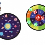 Cible réversible avec velcro et balles