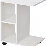 Table basse à roulettes avec organiseur