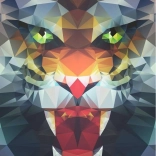 Puzzle Lion Polygone 500 pièces Ravensburger