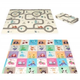 Tapis éducatif en mousse pliable et réversible 178×198 cm avec sac