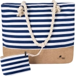 Grand sac de plage et de pique-nique style marin Malatec