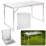 Table de camping pliable en aluminium 120x60 cm