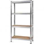 Étagère en métal avec 4 étagères 150x75x30 cm