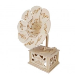 Woodcraft puzzle 3D en bois Gramophone