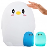 Veilleuse pour enfants Pingouin avec rétroéclairage RGB et contrôle tactile