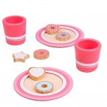 Bigjigs Toys set de biscuits en bois avec lait