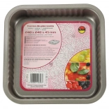 Moule à pâtisserie antiadhésif 24x24 cm gris
