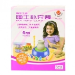 Argile de modelage pour création et tour de potier 1,6 kg (4 pcs)