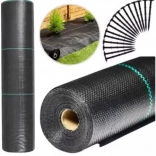 Agrotkanina noire 100 cm x 50m UV 70g contre les mauvaises herbes