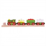 Petit train dinosaures avec rails Bigjigs Rail