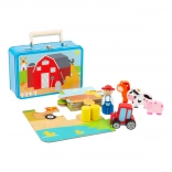 Small Foot Puzzle en bois avec figurines Ferme