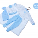 Llorens tenue pour poupée New Born 35–36 cm, ensemble 3 pièces avec couverture