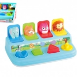 Boîte à formes avec animaux jaillissants – jouet interactif pour enfants