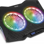 Support de refroidissement pour ordinateur portable avec RGB et plaque métallique