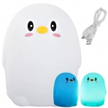 Lampe de nuit LED pour enfants Pingouin RGB tactile USB