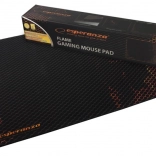 Tapis de souris gaming Flame, noir‑orange