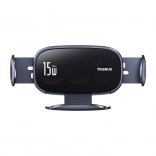 Support de voiture avec chargement sans fil BASEUS LightChaser 15 W (noir)