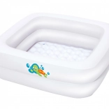 Bestway baignoire et petite piscine gonflables pour enfants 2-en-1 BABY STEP 1-2-3 (86 × 86 cm)